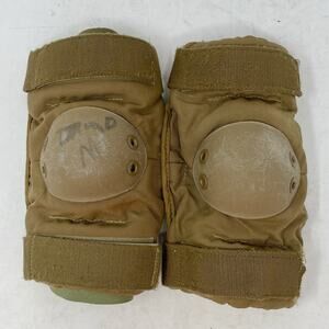 Coyote Brown Tan Elbow Pads US Military Size Medium *READ*